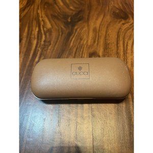 Gucci Glasses Hard Case/ Brown Satin Interior- Used